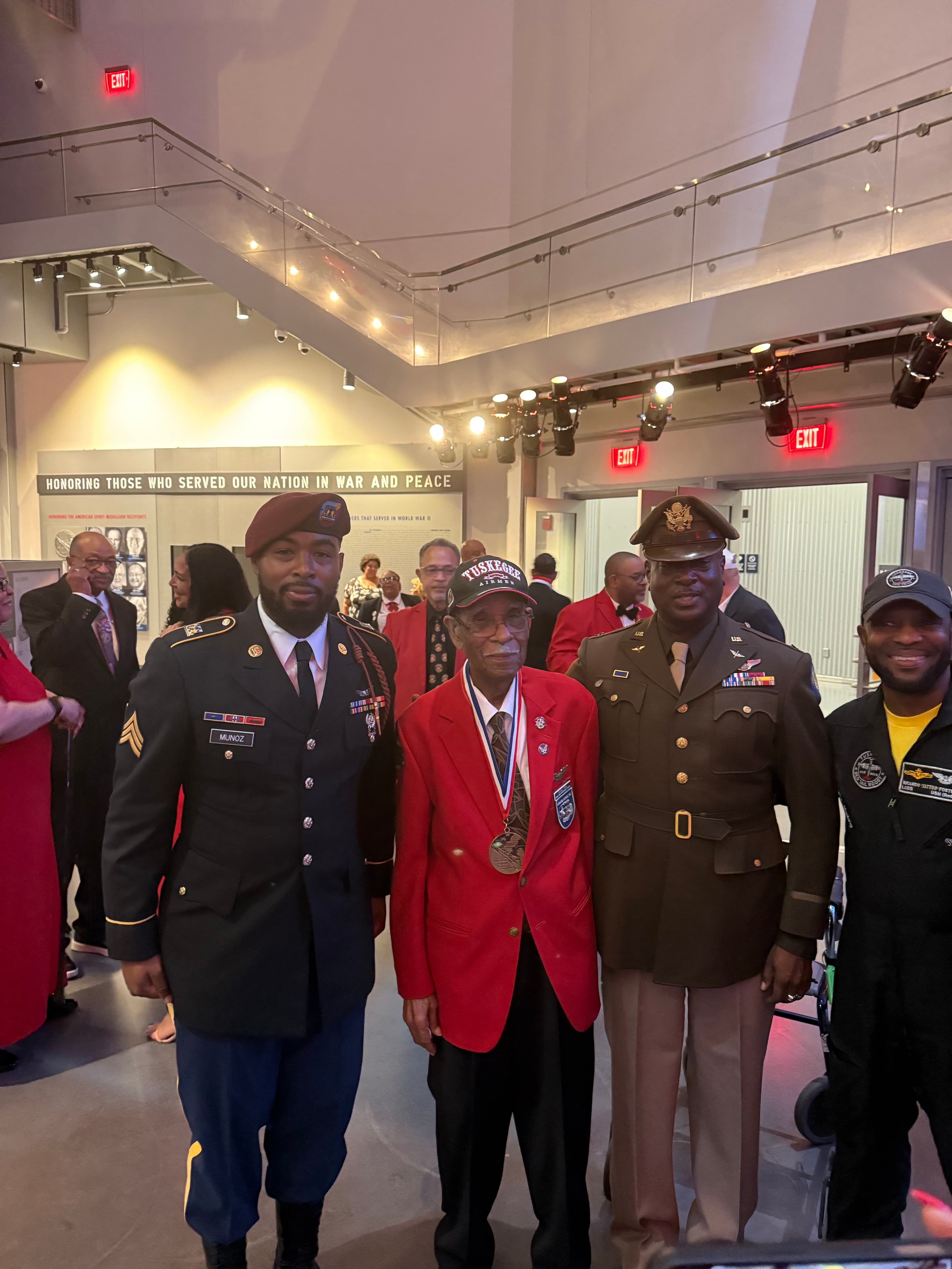 Tuskegee Airmen veterans honoring those who served